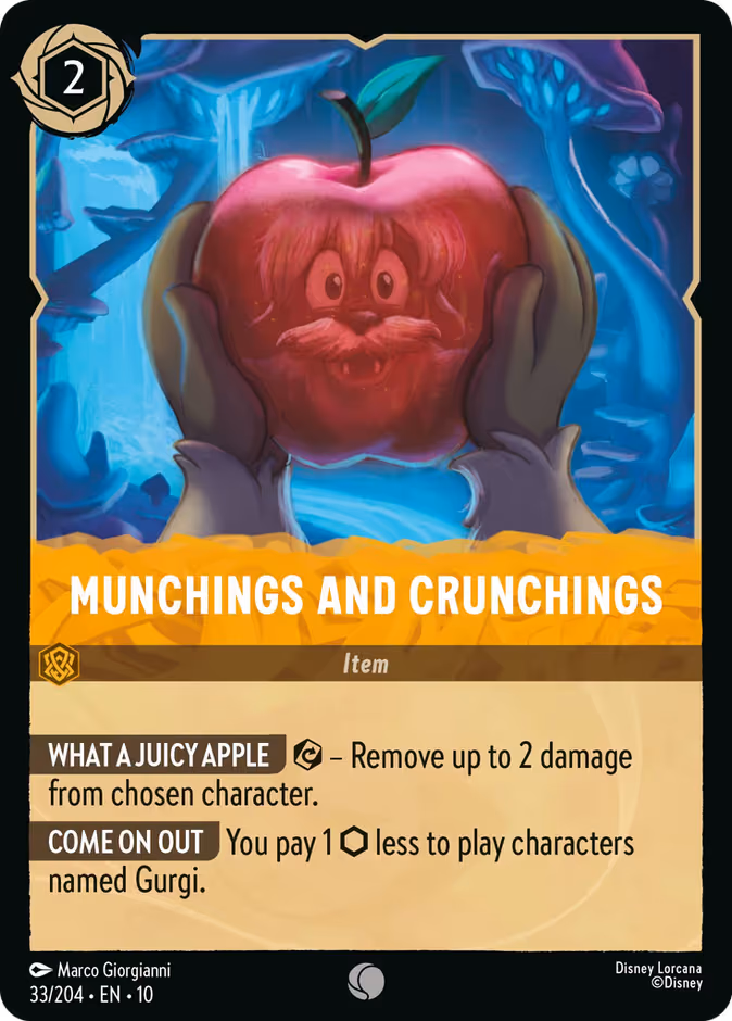 Munchings and Crunchings Lorcana card (33/204, Whispers in the Well)