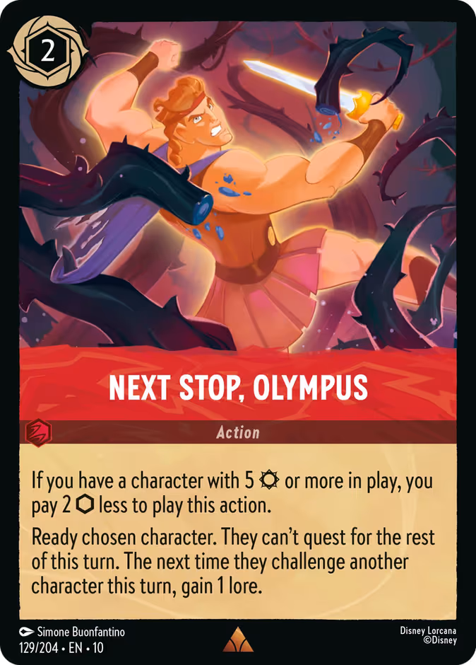 Next Stop, Olympus Lorcana card (129/204, Whispers in the Well)