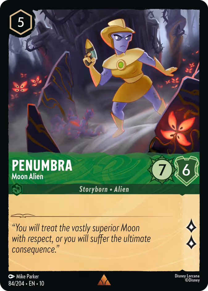 Penumbra - Moon Alien Lorcana card (84/204, Whispers in the Well)