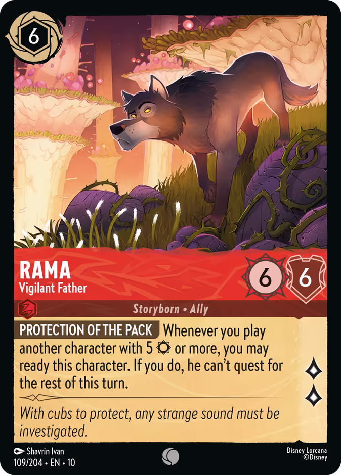 Rama - Vigilant Father Lorcana card (109/204, Whispers in the Well)