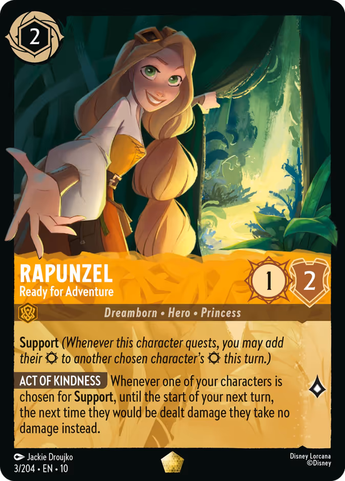 Rapunzel - Ready for Adventure Lorcana card (3/204, Whispers in the Well)