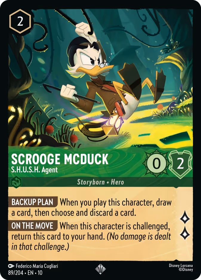 Scrooge McDuck - S.H.U.S.H. Agent Lorcana card (89/204, Whispers in the Well)