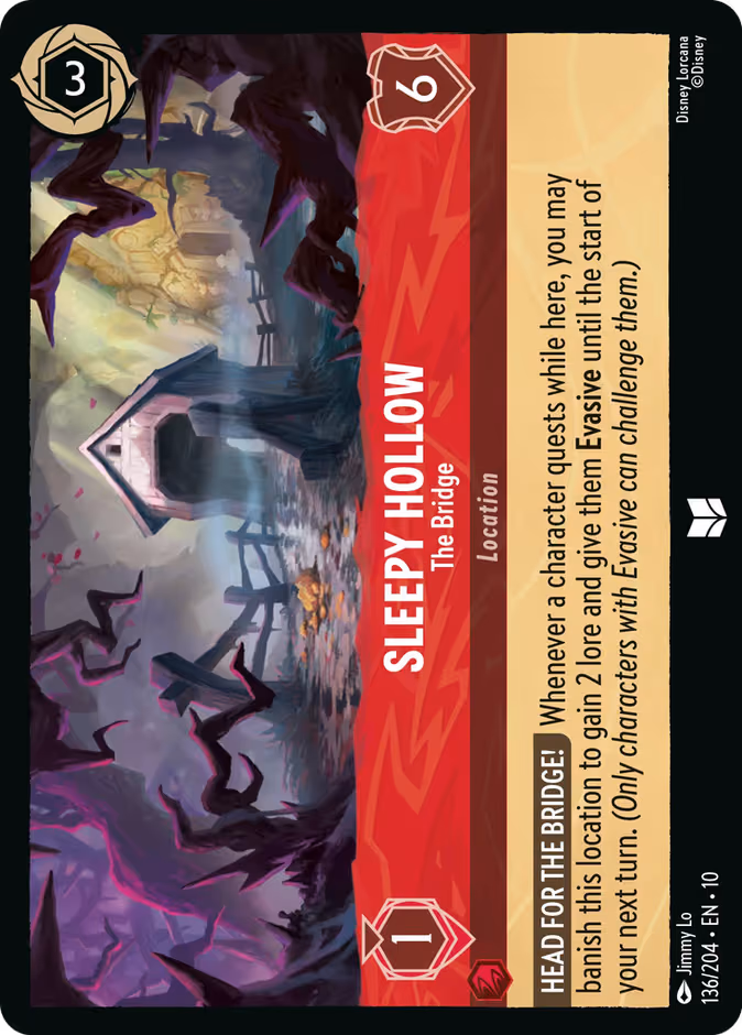 Sleepy Hollow - The Bridge Lorcana card (136/204, Whispers in the Well)