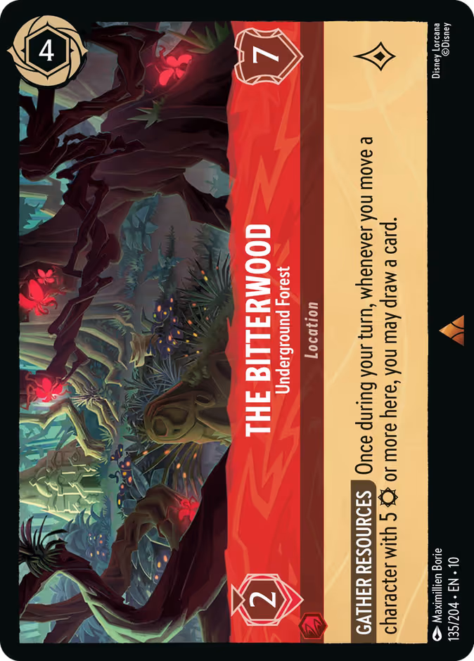The Bitterwood - Underground Forest Lorcana card (135/204, Whispers in the Well)