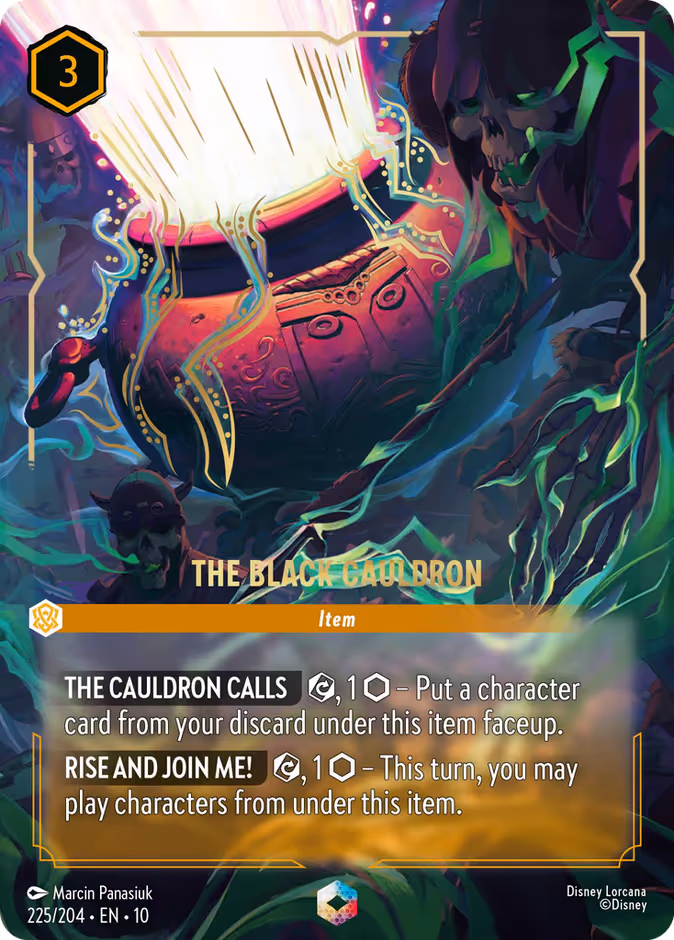 The Black Cauldron Lorcana card (225/204, Whispers in the Well)
