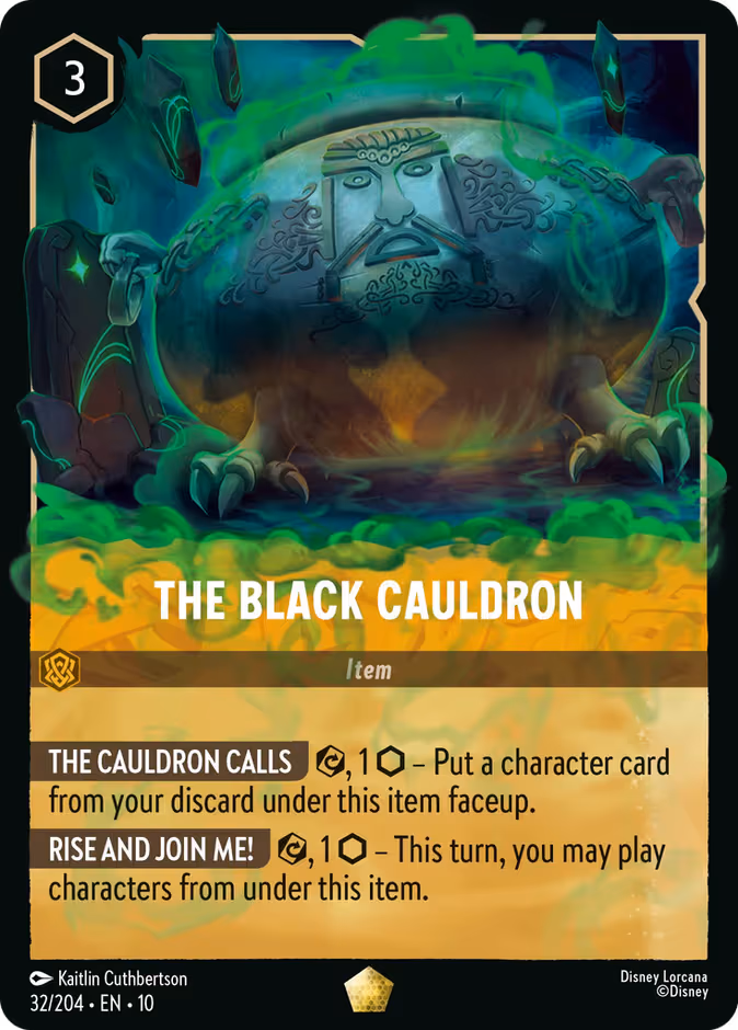 The Black Cauldron Lorcana card (32/204, Whispers in the Well)