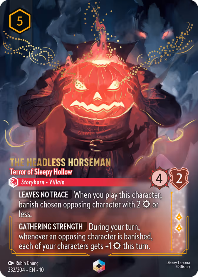 The Headless Horseman - Terror of Sleepy Hollow Lorcana card (232/204)