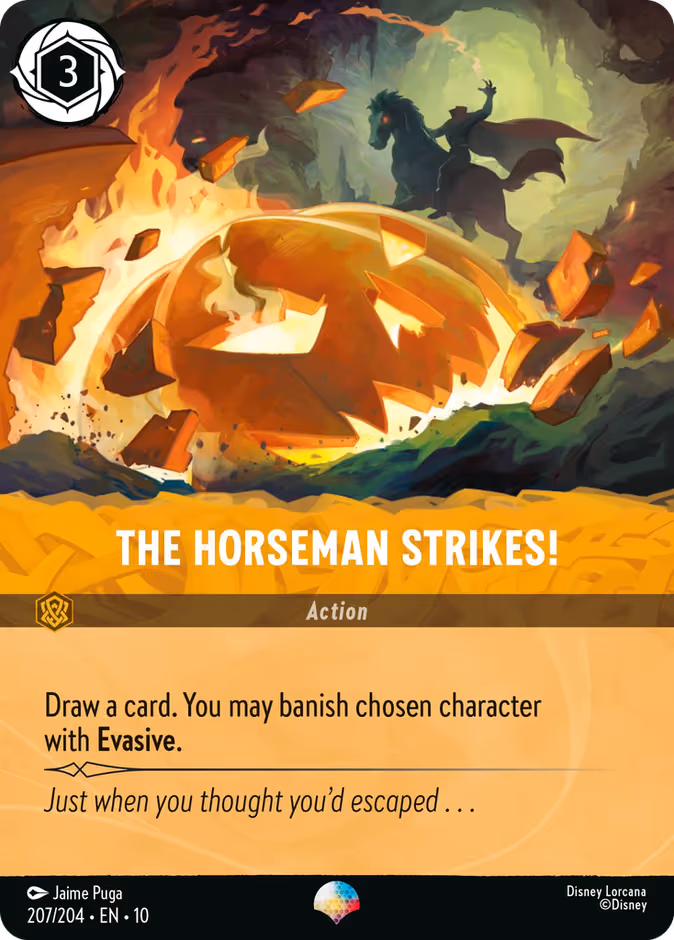 The Horseman Strikes! Lorcana card (207/204, Whispers in the Well)
