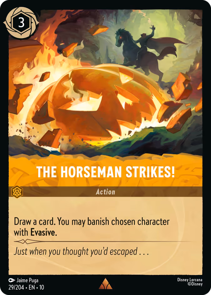 The Horseman Strikes! Lorcana card (29/204, Whispers in the Well)