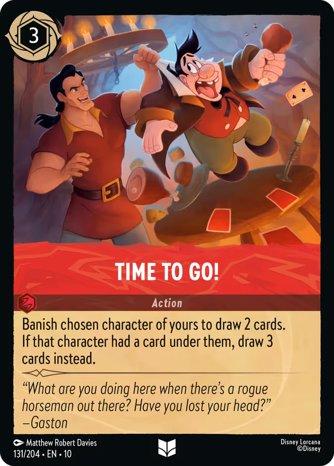 Time to Go! Lorcana card (131/204, Whispers in the Well)