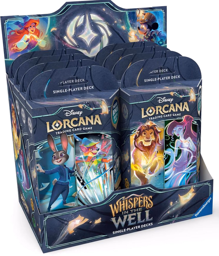 Disney Lorcana Whispers in the Well Starter Deck Display