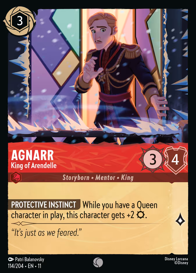 Agnarr - King of Arendelle Lorcana card (114/204, Winterspell)
