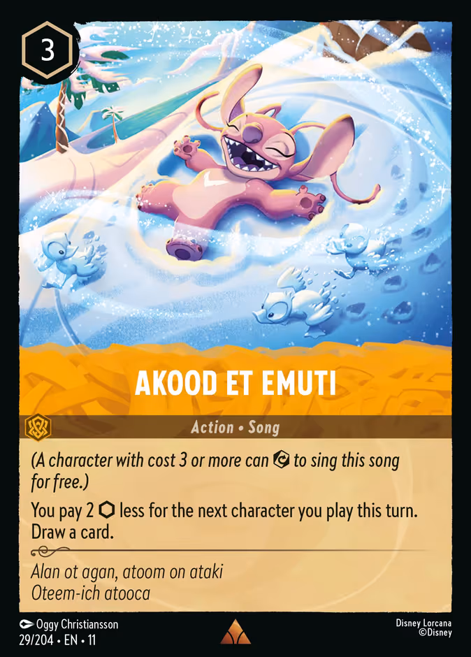 Akood et Emuti Lorcana card (29/204, Winterspell)