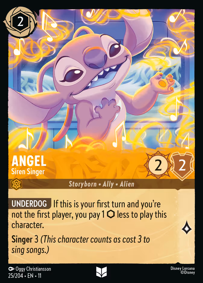 Angel - Siren Singer Lorcana card (25/204, Winterspell)