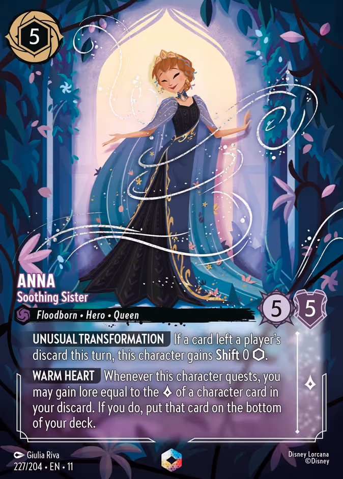 Anna - Soothing Sister Lorcana card (227/204)
