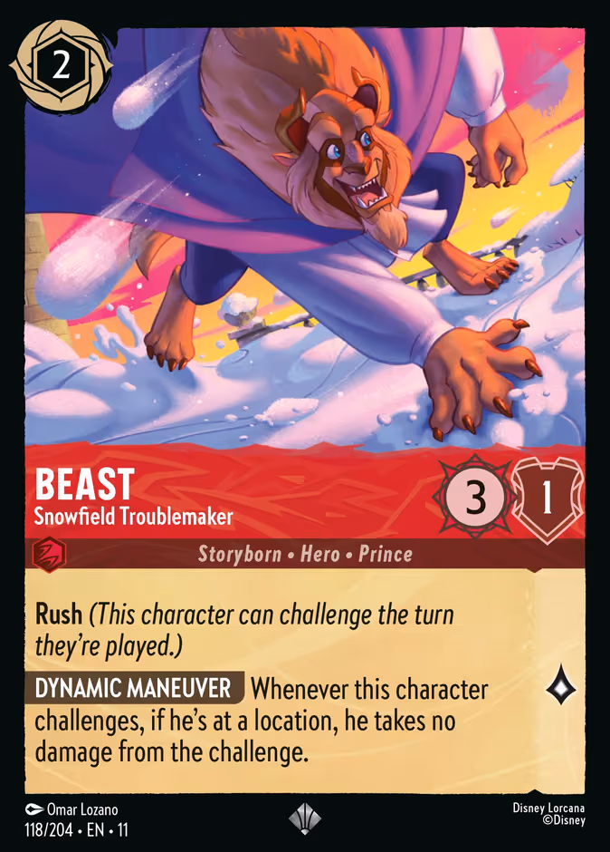 Beast - Snowfield Troublemaker Lorcana card (118/204, Winterspell)