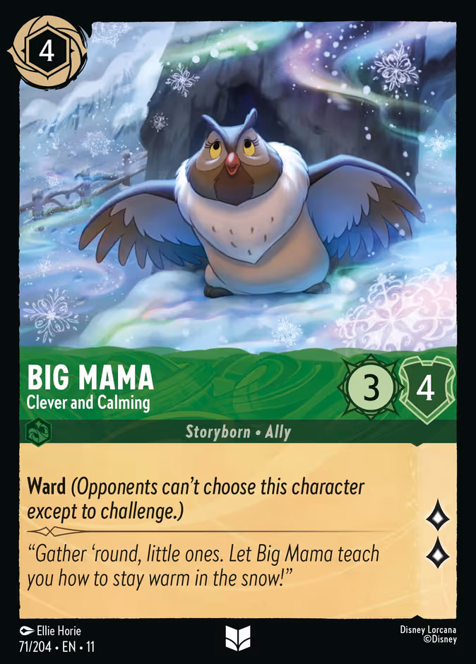Big Mama - Clever and Calming Lorcana card (71/204, Winterspell)