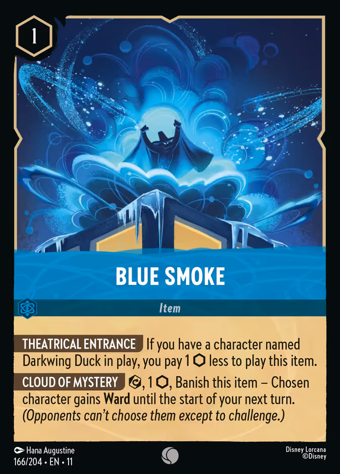 Blue Smoke Lorcana card (166/204, Winterspell)