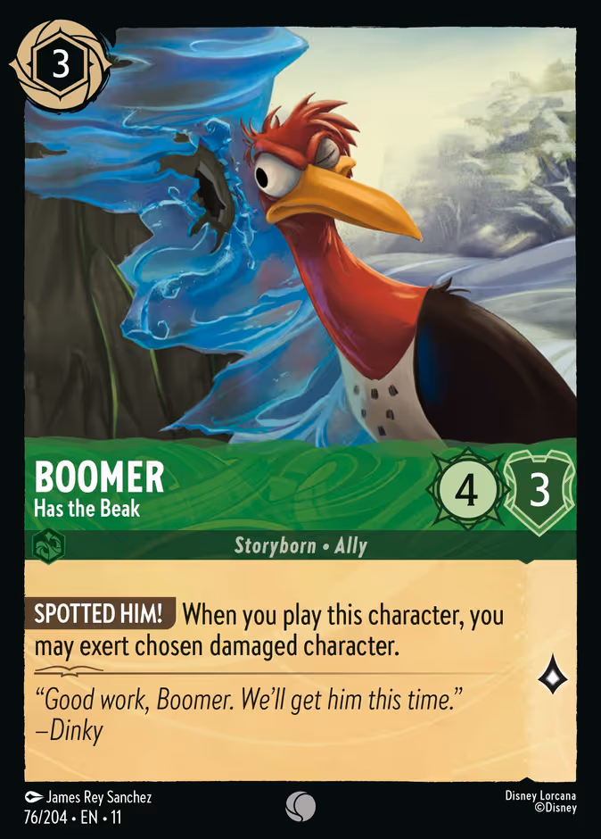 Boomer - Has the Beak Lorcana card (76/204, Winterspell)