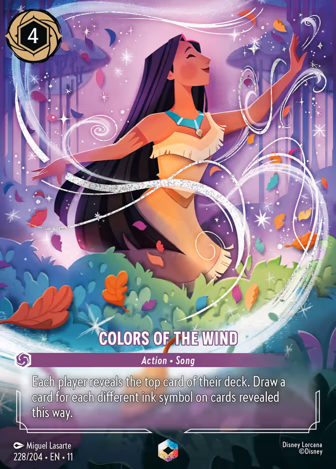 Colors of the Wind Lorcana card (228/204, Winterspell)
