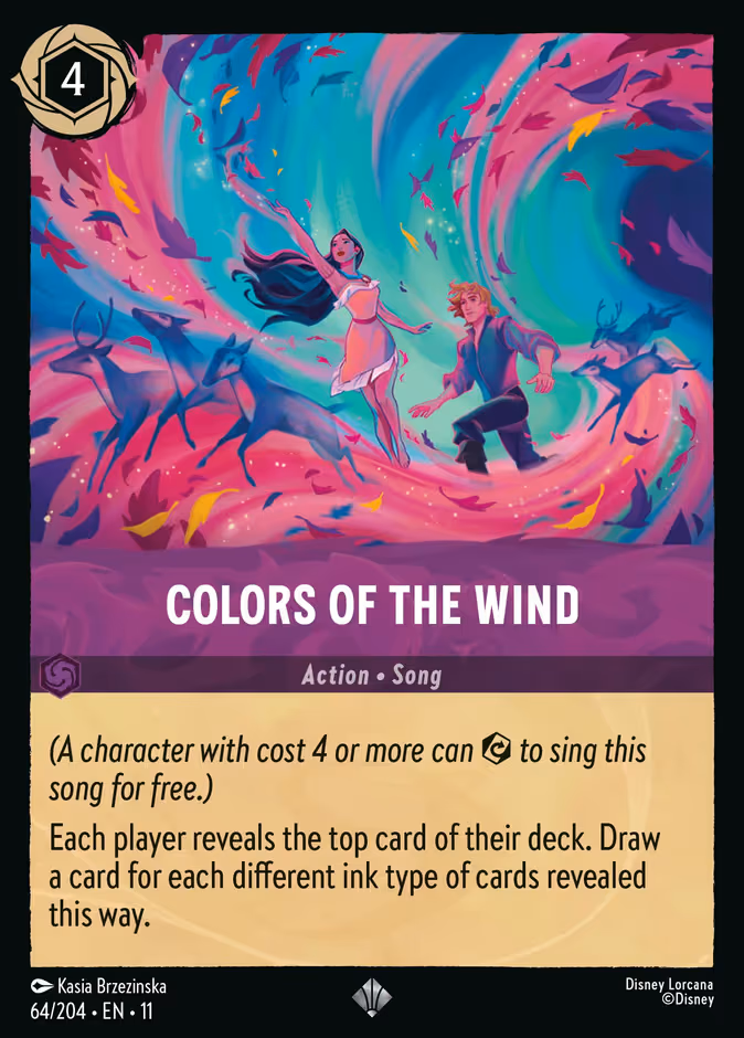 Colors of the Wind Lorcana card (64/204, Winterspell)