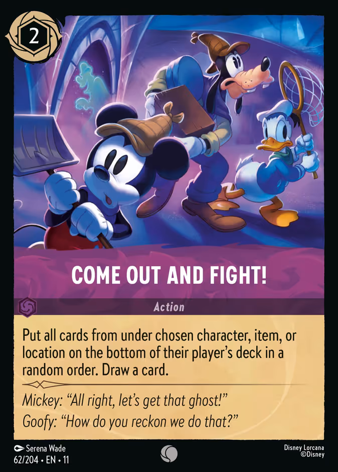Come Out and Fight! Lorcana card (62/204, Winterspell)