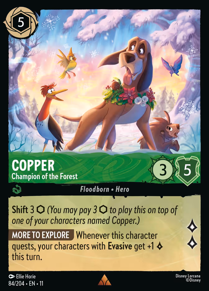 Copper - Champion of the Forest Lorcana card (84/204, Winterspell)