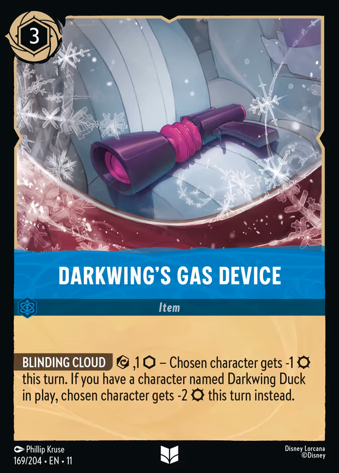 Darkwing's Gas Device Lorcana card (169/204, Winterspell)