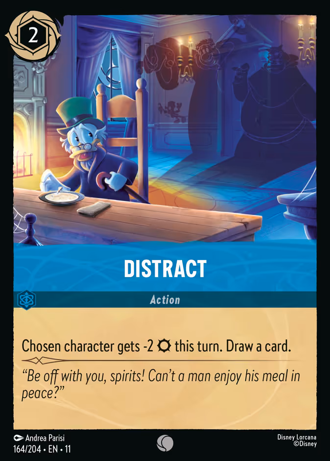 Distract Lorcana card (164/204, Winterspell)