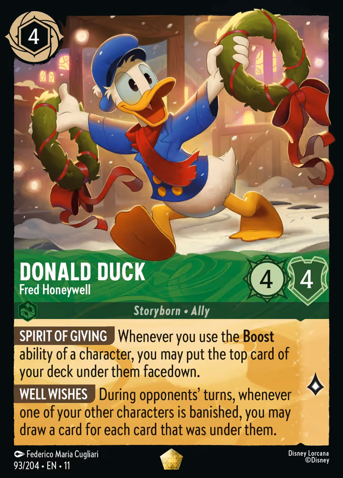 Donald Duck - Fred Honeywell Lorcana card (93/204, Winterspell)