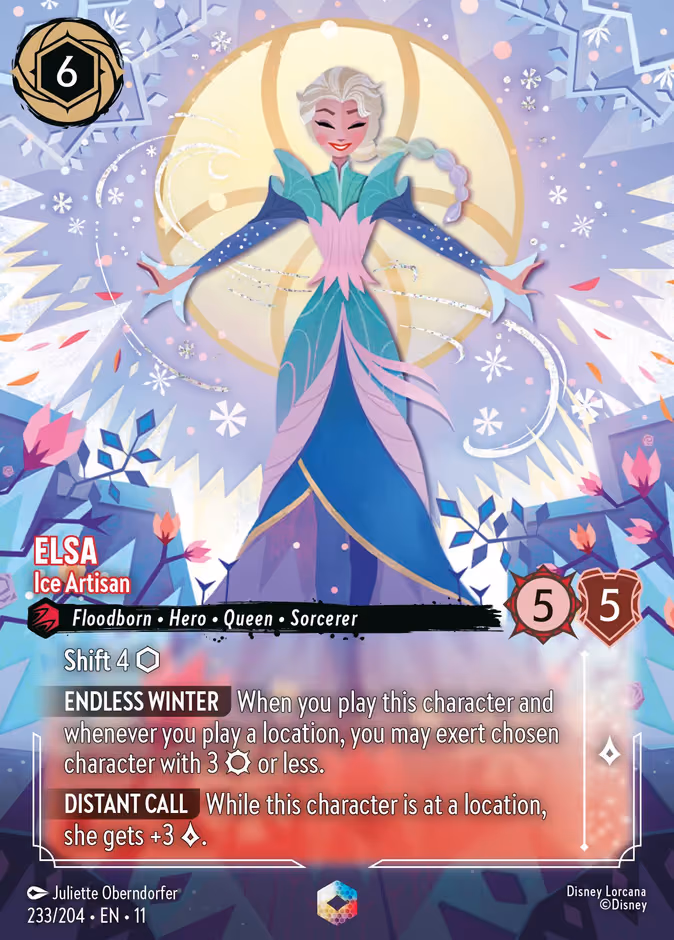 Elsa - Ice Artisan Lorcana card (233/204)