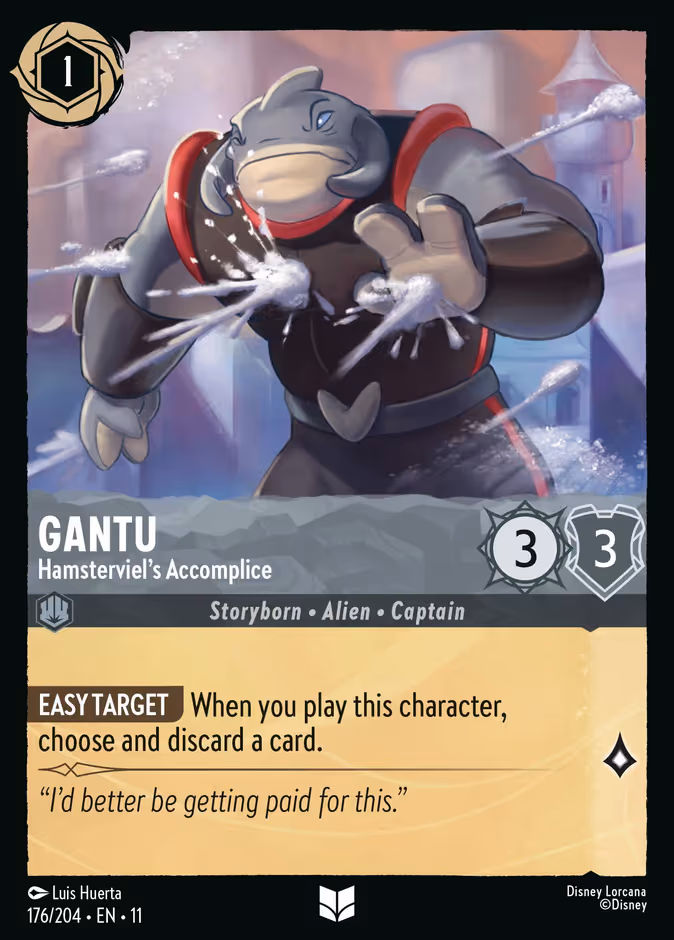Gantu - Hamsterviel's Accomplice Lorcana card (176/204, Winterspell)