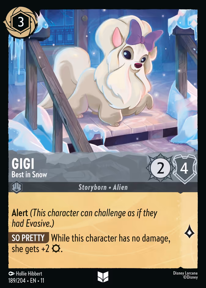 Gigi - Best in Snow Lorcana card (189/204, Winterspell)