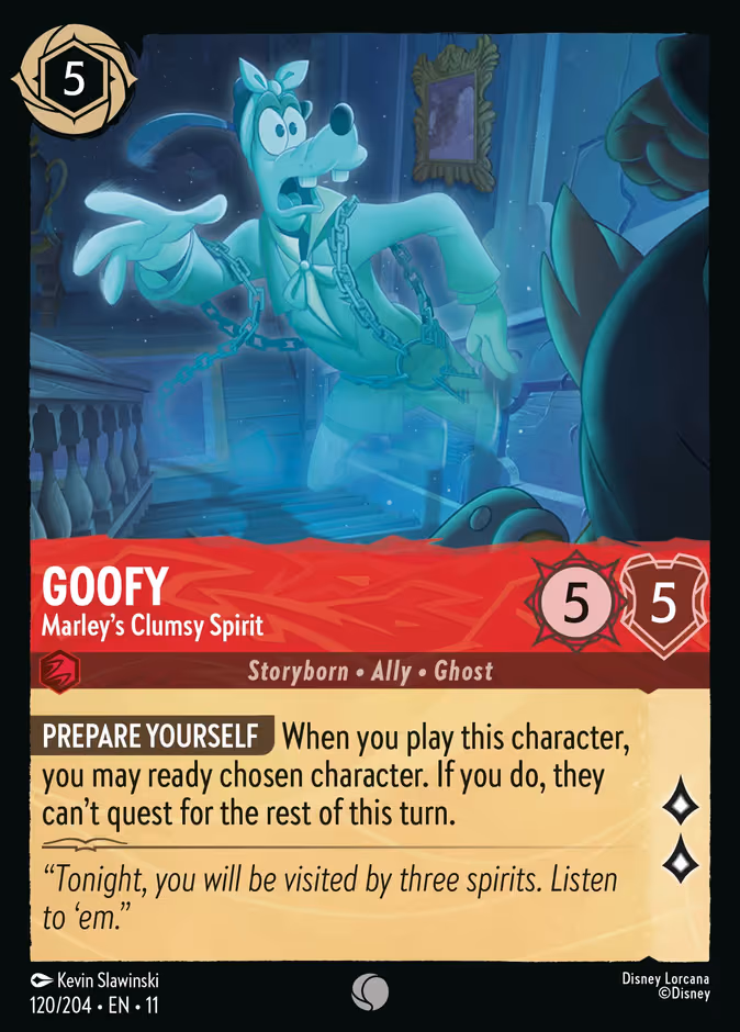 Goofy - Marley's Clumsy Spirit Lorcana card (120/204, Winterspell)