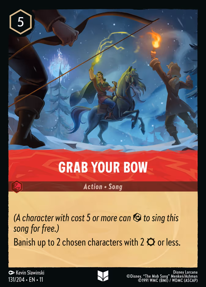 Grab Your Bow Lorcana card (131/204, Winterspell)