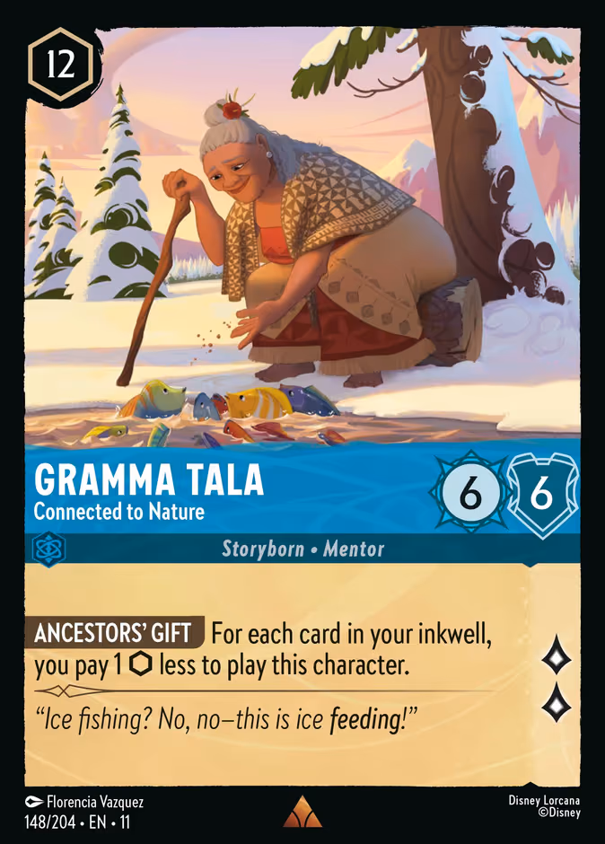 Gramma Tala - Connected to Nature Lorcana card (148/204, Winterspell)