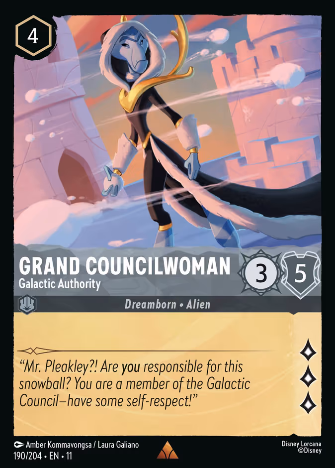 Grand Councilwoman - Galactic Authority Lorcana card (190/204, Winterspell)