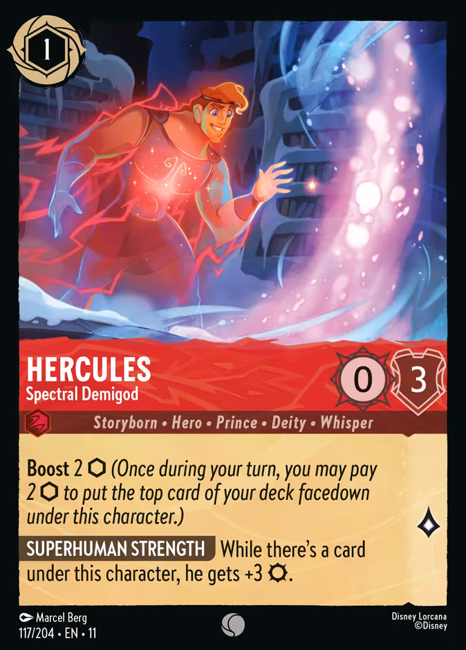 Hercules - Spectral Demigod Lorcana card (117/204, Winterspell)