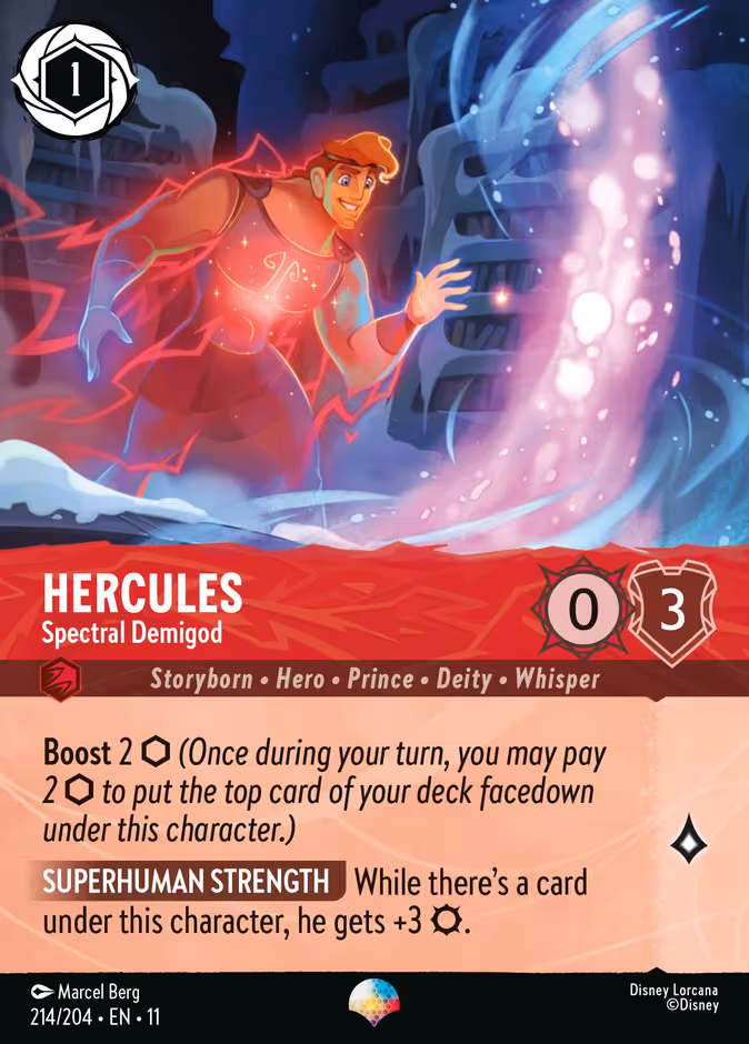 Hercules - Spectral Demigod Lorcana card (214/204, Winterspell)