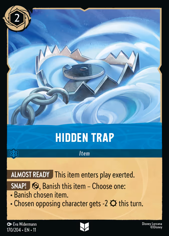 Hidden Trap Lorcana card (170/204, Winterspell)