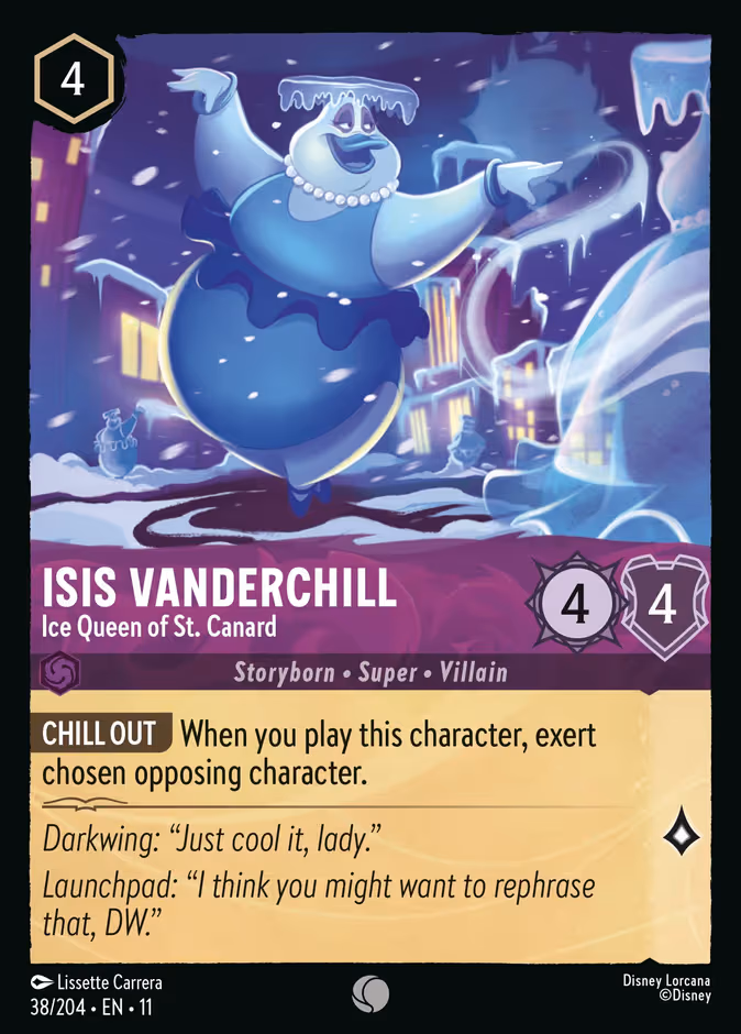 Isis Vanderchill - Ice Queen of St. Canard Lorcana card (38/204, Winterspell)