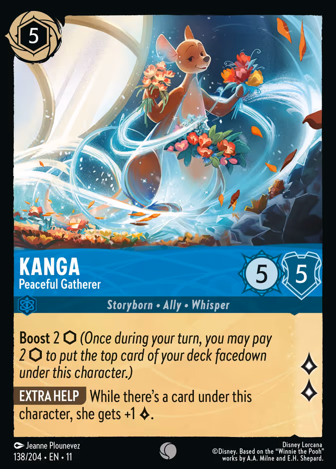 Kanga - Peaceful Gatherer Lorcana card (138/204, Winterspell)