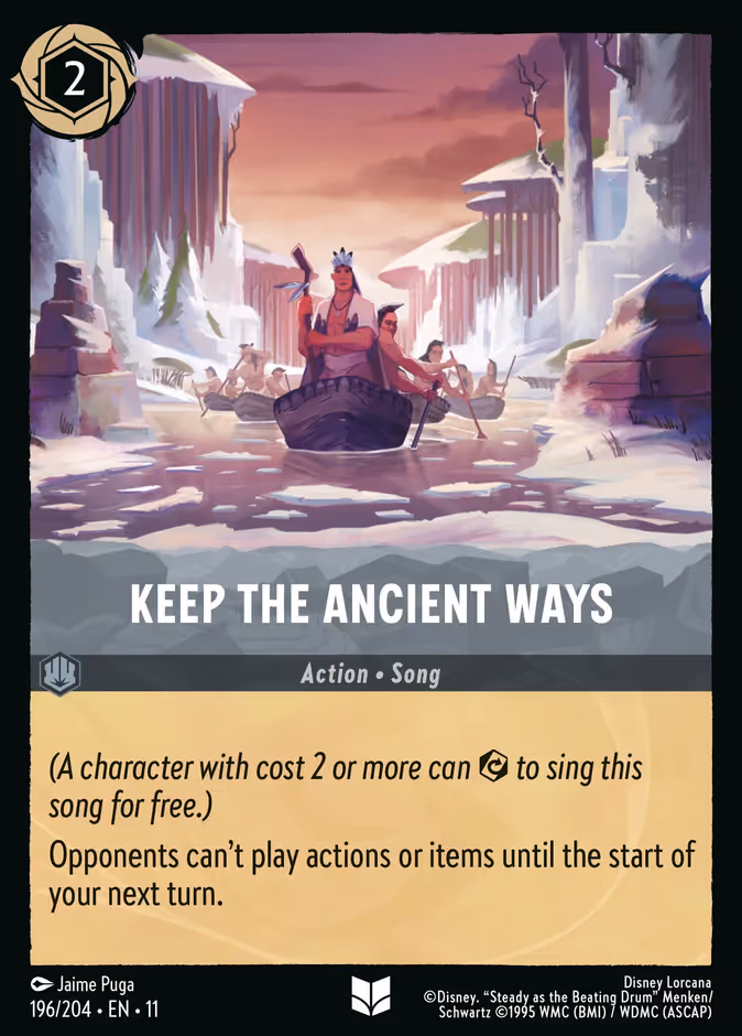 Keep the Ancient Ways Lorcana card (196/204, Winterspell)