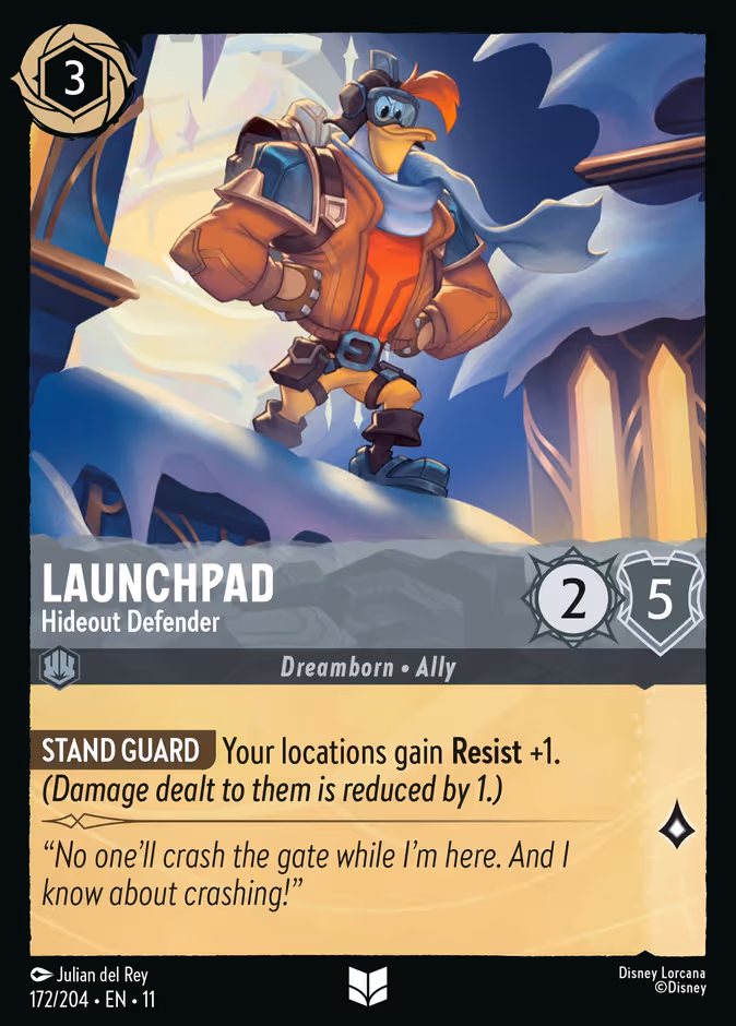 Launchpad - Hideout Defender Lorcana card (172/204, Winterspell)