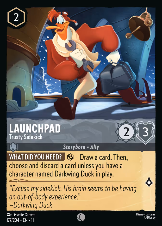 Launchpad - Trusty Sidekick Lorcana card (177/204, Winterspell)