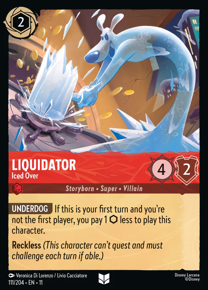 Liquidator - Iced Over Lorcana card (111/204, Winterspell)