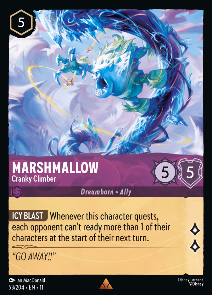 Marshmallow - Cranky Climber Lorcana card (53/204, Winterspell)