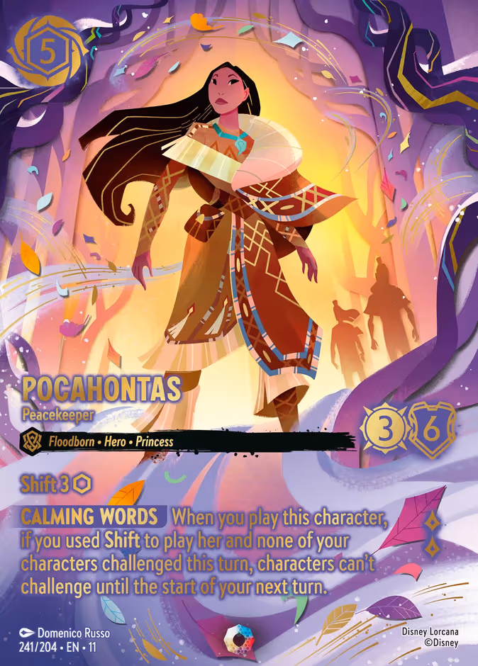 Pocahontas - Peacekeeper Lorcana card (241/204)