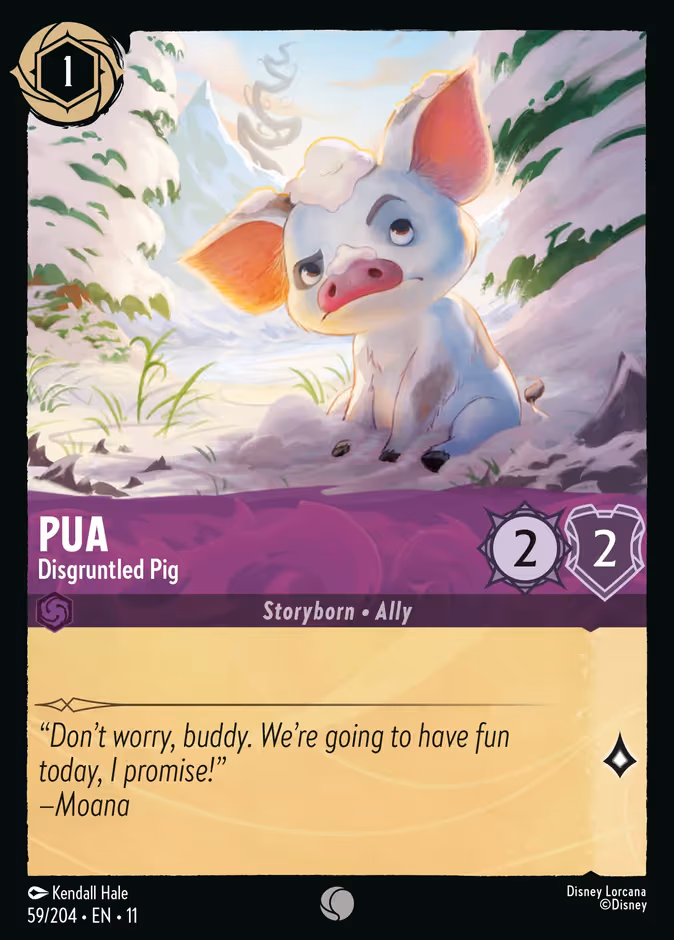 Pua - Disgruntled Pig Lorcana card (59/204, Winterspell)