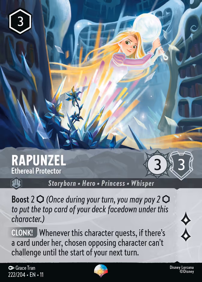 Rapunzel - Ethereal Protector Lorcana card (222/204, Winterspell)